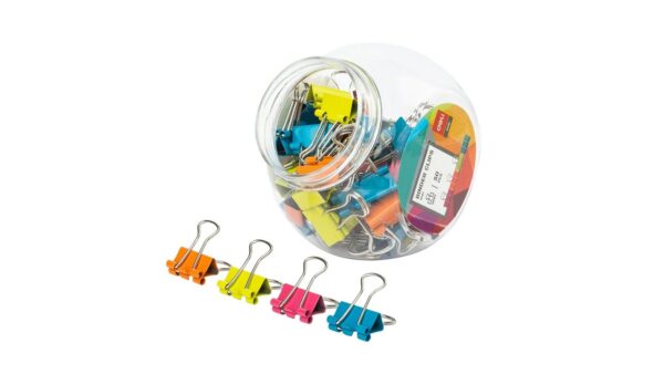 Clips de colores Deli Vivid 15mm 50unds
