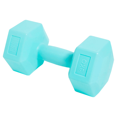 Elle mancuerna dumbbell verde agua 3KG x 2 SR7579