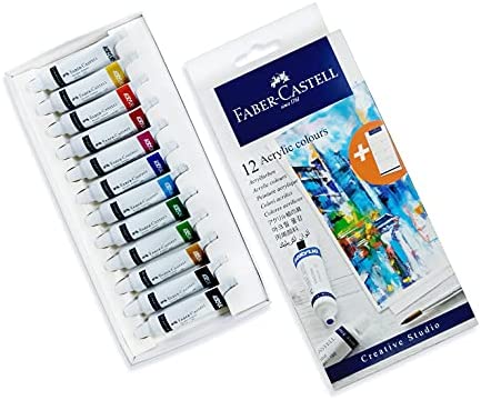 Pinturas de Colores Acuarela 12 pzs / Faber-Castell