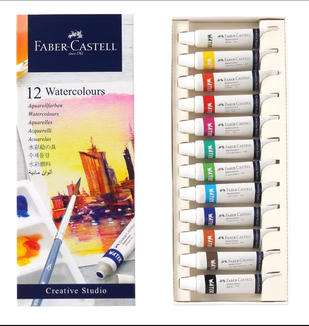 Pinturas Acuarelas 12 pzs/ Faber-Castell