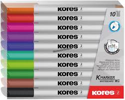 Marcadores Kmarker para pizzarra 10 pzs / Kores