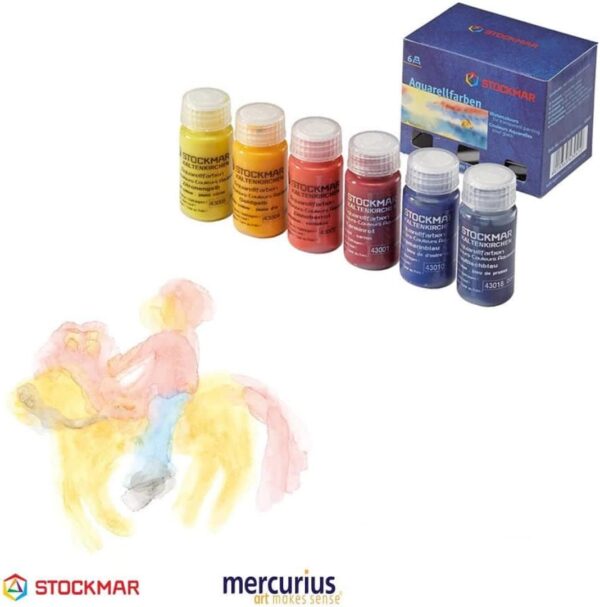 Set Acuarelas 6 Unidades de 20ml Colores Primarios