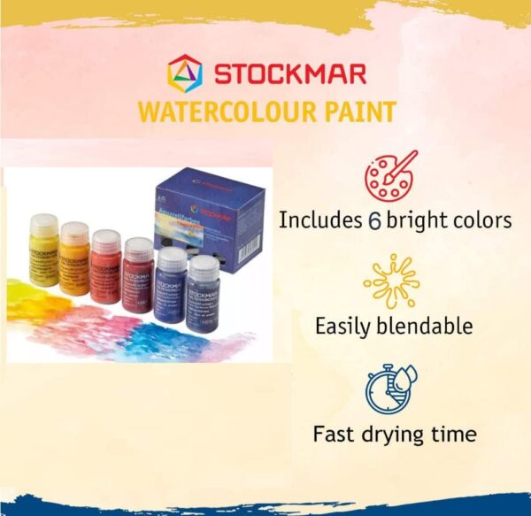 Set Acuarelas 6 Unidades Colores secundarios, 20ml - Image 3