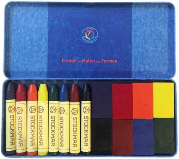 Crayolas 8 bloques y 8 crayolas, Caja Metal
