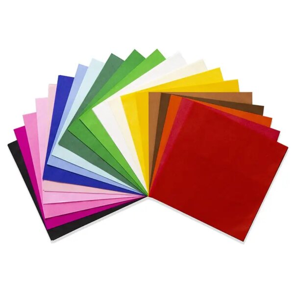 Papel de Seda Japonés 9"x9" - Paquetes de 240 hojas -FSC - 20 colores surtidos