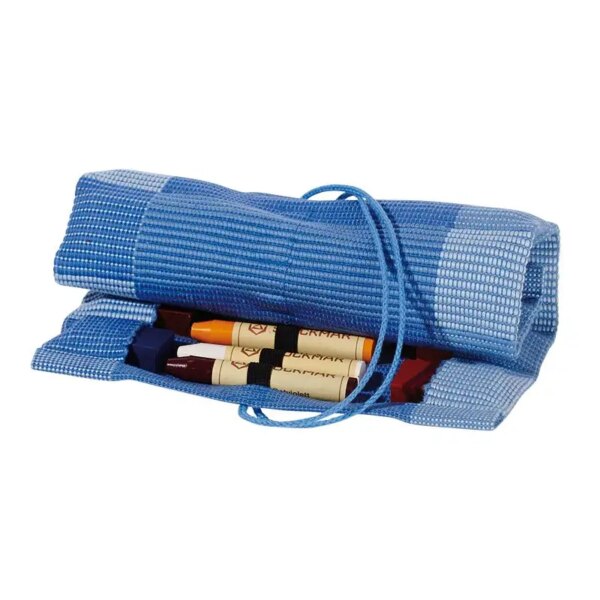 Crayon Roll-up de Algodón 12 Barras y 12 Bloques, (Roja o Azul) - Image 3