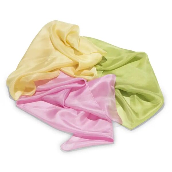 Conjunto de seda teñida con plantas de temporada Filges - 21.65" x 21.65" - Primavera