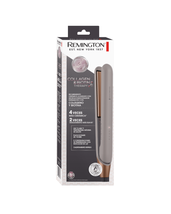 Remington plancha alisadora de colageno y terapia de biotin - S31A - Image 2
