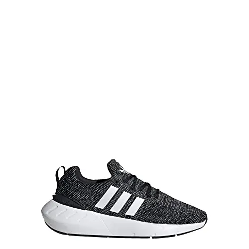 Adidas Originals - Zapatillas deportivas unisex para niño Run 22, Negro/Blanco/Gris, 6.5 Big Kid