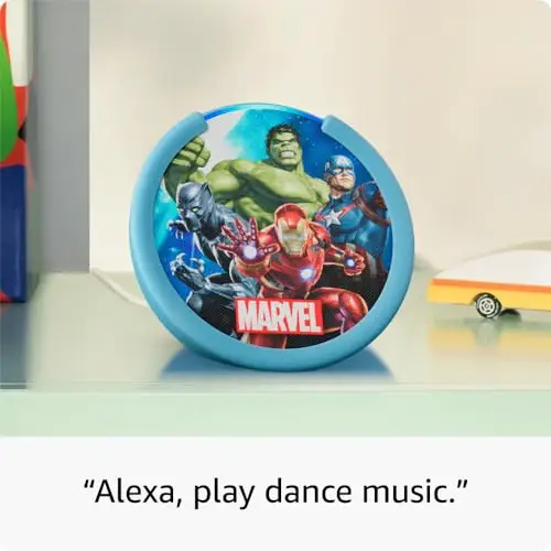 Amazon Echo Pop Kids | Creado para niños y con control parental | Princesas de Disney