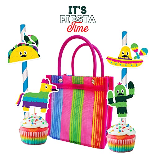 Wazteco 10 mini bolsas de mercado: bolsa de malla mexicana para el mercado, regalo de fiesta de dulces, bolsas bolsitas mexicanas para Dulces -Dulceros Morralitos Mexicanos