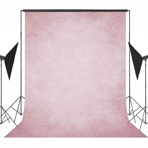 Mocsicka Telón de fondo rosa para fotografía, textura rosa, telón de fondo para fotos abstractas, fondo vintage para retrato en la cabeza para accesorios de estudio de fotografía (rosa, 5 x 7 pies)