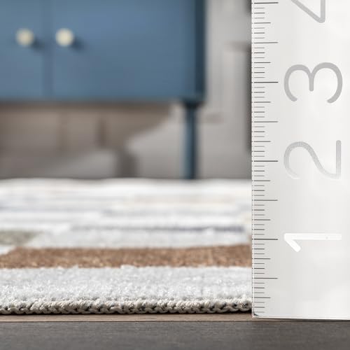nuLOOM Naya - Alfombra decorativa lavable a máquina, 3x5, beige