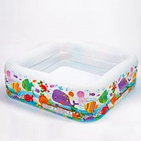 Piscina Plástica Intex Cuadrada Acuario