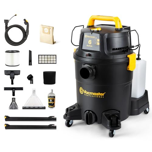 Vacmaster VK609PFR 0201 6 galones 5.5 pico HP 3 en 1 húmedo/seco/tapicería champú aspirador