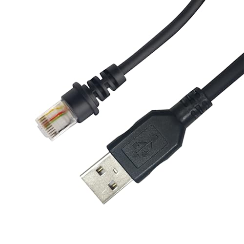 VOTTAN Cable de escáner omnidireccional blindado de 9.8 ft, escáner de código de barras, cable USB MS Orbit MK7120-31A38 MS3580 7190 compatible con escáner de código de barras Honeywell (puerto USB