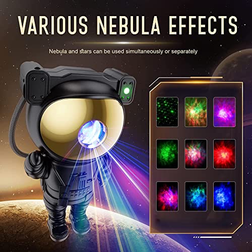 Mooyran Proyector de luz nocturna – Artículos geniales de Tiktok, proyector de techo espacial de astronauta de galaxia, luces LED para accesorios de dormitorio, decoración de habitación de niños,
