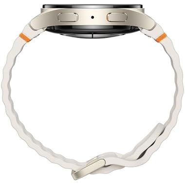 Samsung Galaxy Ai Watch 7 versión latinoamericana Sm-L300 (1.575 pulgadas) Consejos de bienestar Bluetooth, seguimiento de frecuencia cardíaca, monitor de sueño, rastreador de fitness (crema)