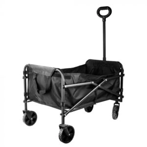 Carrito playa con bolsa negro resistente