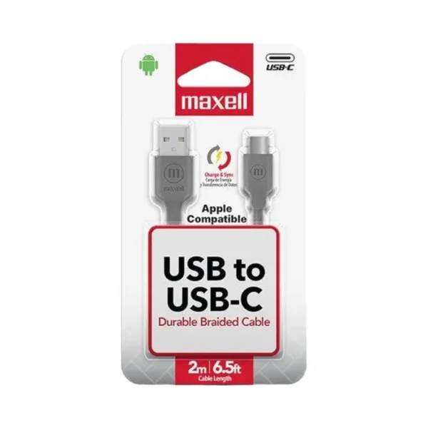 Cable Trenzado de 2 Metros USB a USB-C